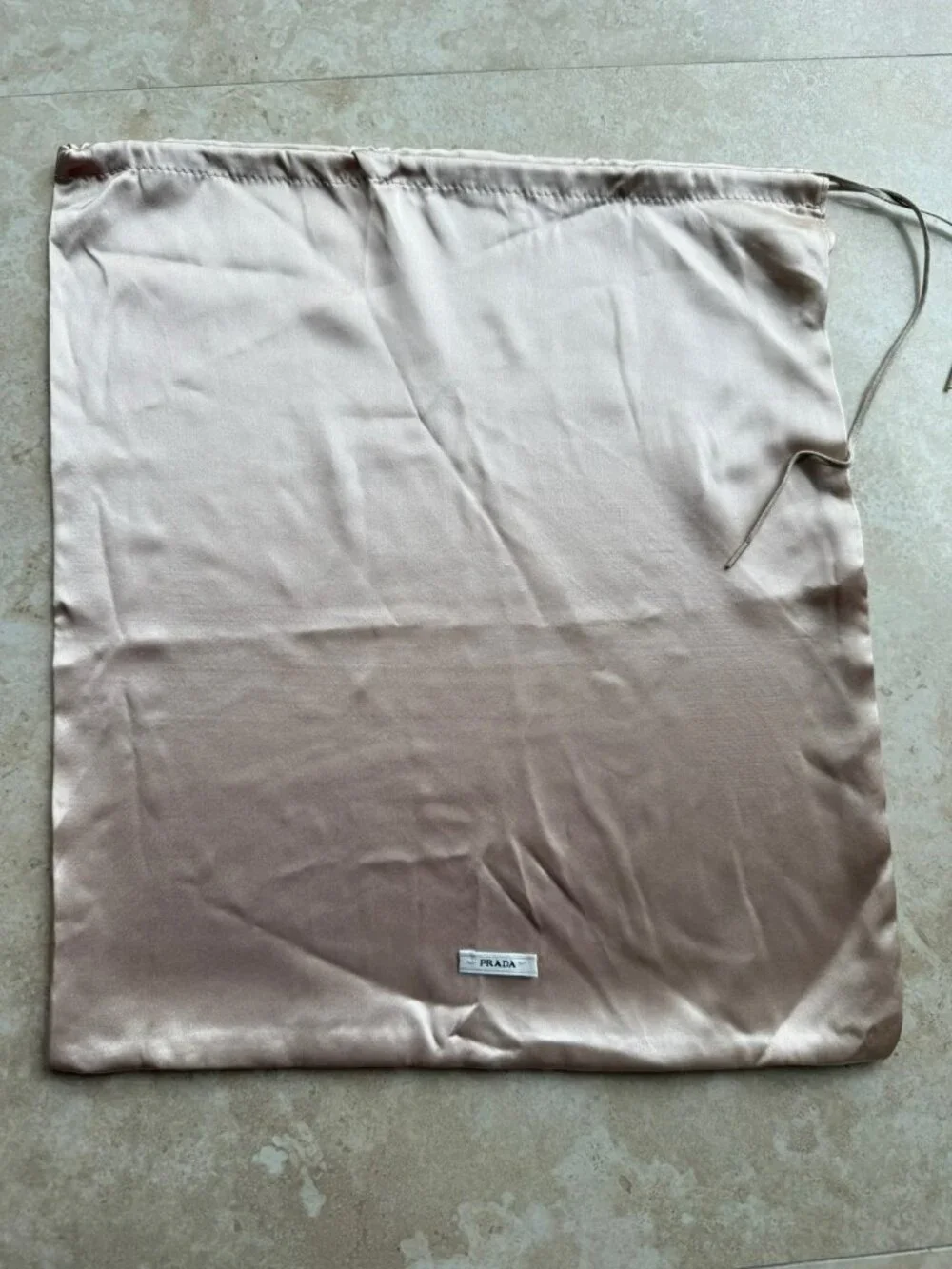 Prada Dust Bag Storage Cover Drawstring Silk 14
